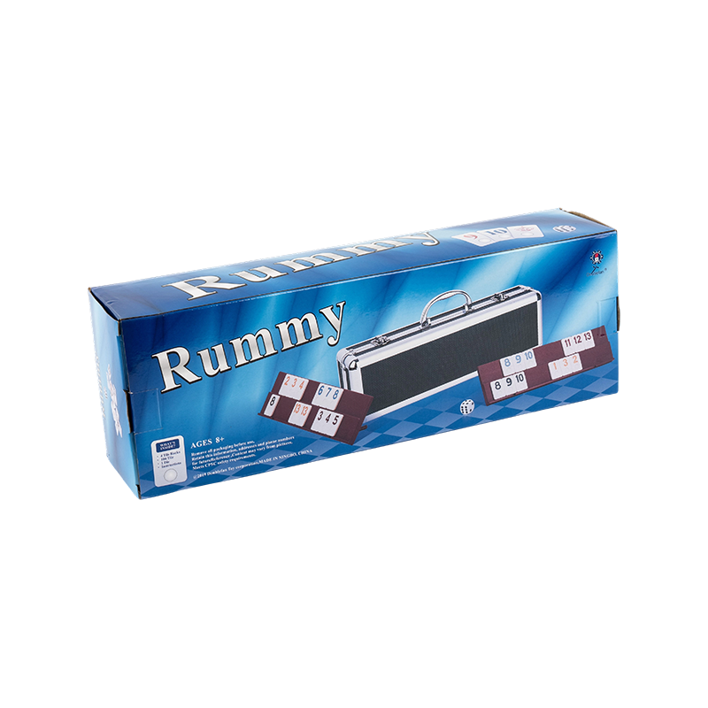 เกมกระดานรัมมี่พกพา 2-4 คนพร้อมเคสอลูมิเนียม