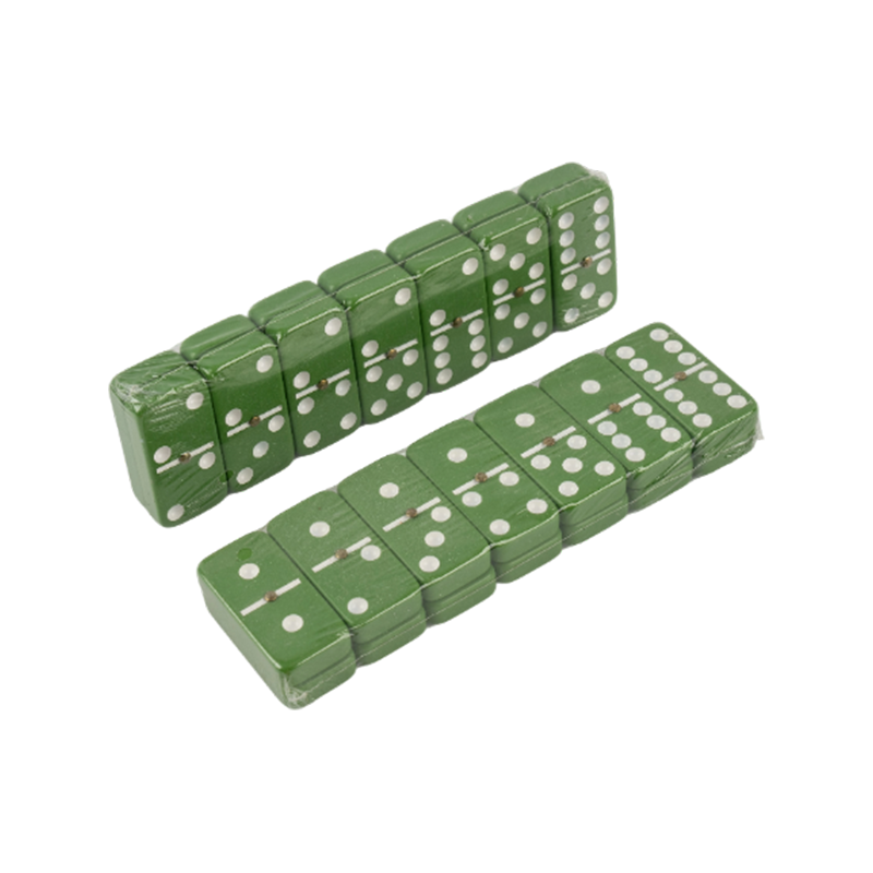 เกมโต๊ะสีเขียวที่มีสีสัน Dot Domino Set Set